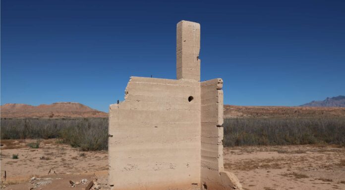 Lake Mead è così basso che è stata rivelata una città fantasma del 1865
