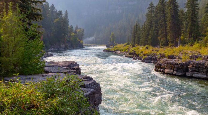 Quanto è largo il fiume Snake nel suo punto più largo?

