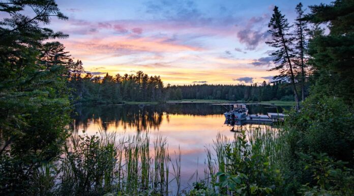 Sebago Lake in Maine New England