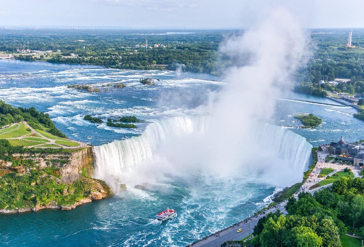 Quanto sono larghe le cascate del Niagara e come si confrontano con altre cascate?