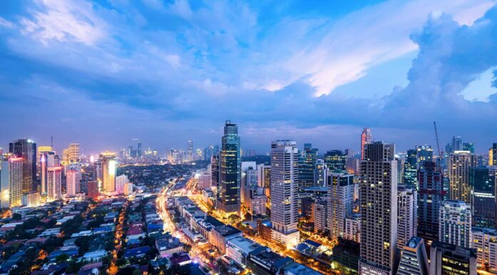 Philippines, Office Building Exterior, Quezon City, Urban Skyline, Aerial View