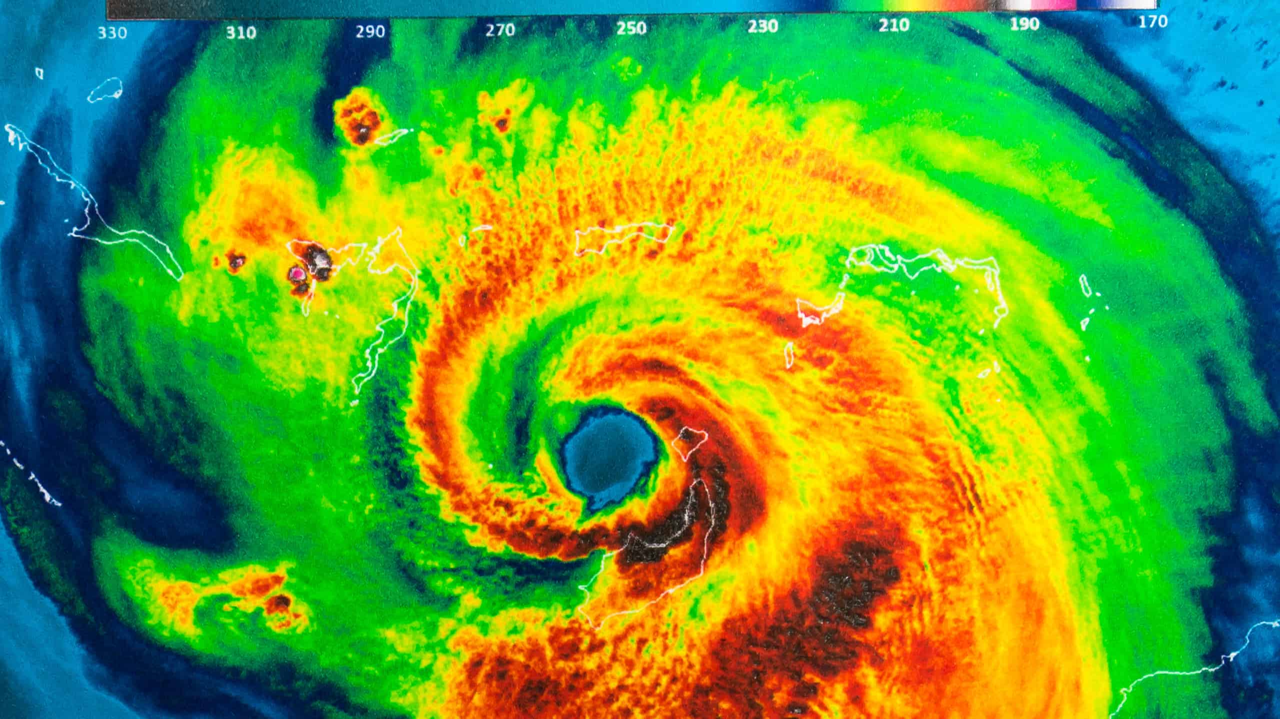 I più grandi uragani degli anni '90 negli Stati Uniti