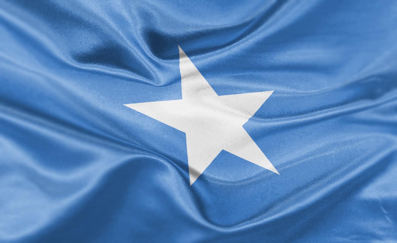 Diverse bandiere di paesi con una stella