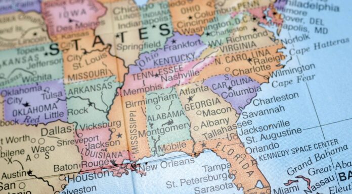 Quali stati sono nel sud?
