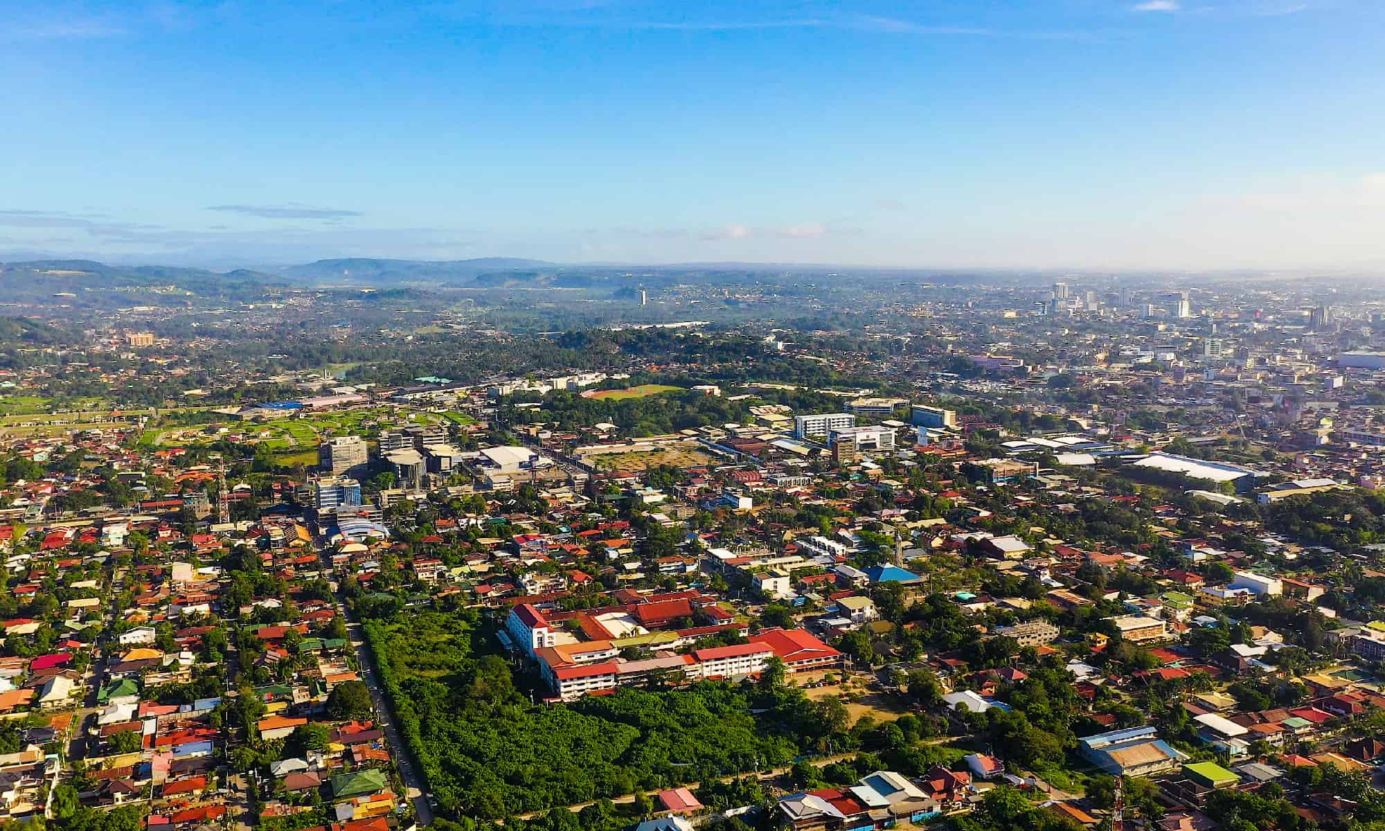 Davao City, Philippines, Above, Aerial View, Architecture