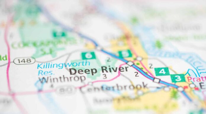 Windsor. Connecticut. USA on a geography map