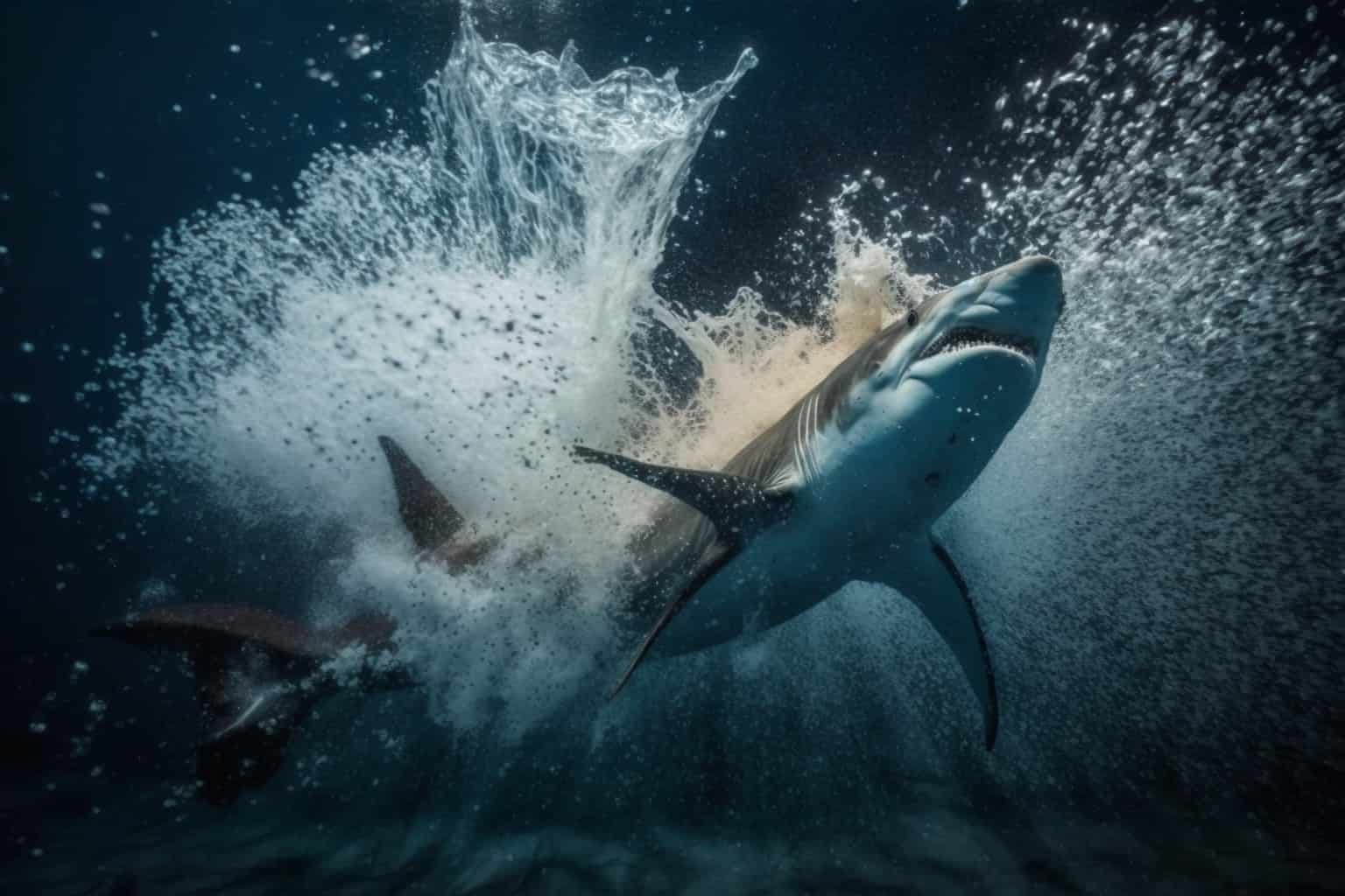Guarda una foca senza paura Capovolgi il copione e insegui un grande squalo bianco