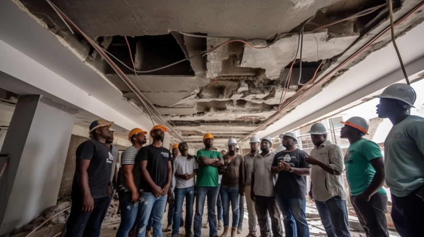 Guarda il terrificante incontro dei lavoratori con enormi serpenti che hanno invaso il soffitto