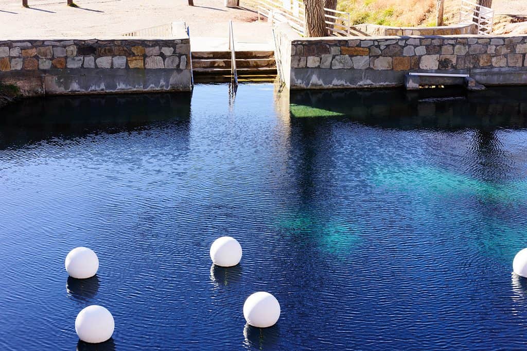 Una foto del buco blu New Mexico.