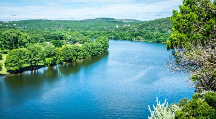 Foto aerea del fiume Colorado.