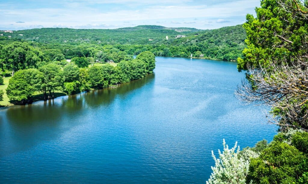 Foto aerea del fiume Colorado.