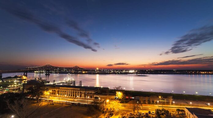 Mississippi vista da Baton Rouge