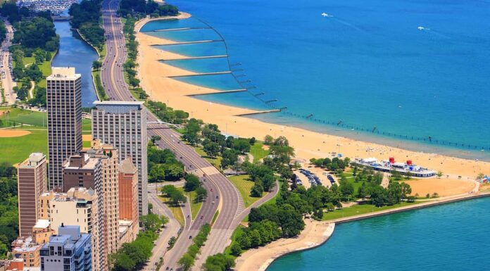 Chicago - Illinois, Spiaggia, North Avenue Beach, Esterno di un edificio, Lago