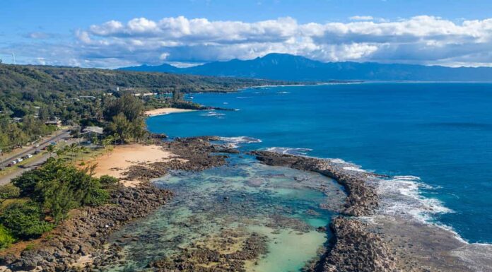 Baia degli squali, North Shore, Oahu, Hawaii