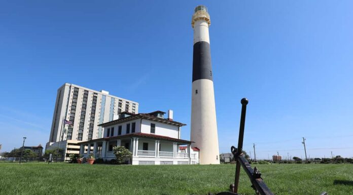 Faro di Abescon ad Atlantic City con ancora