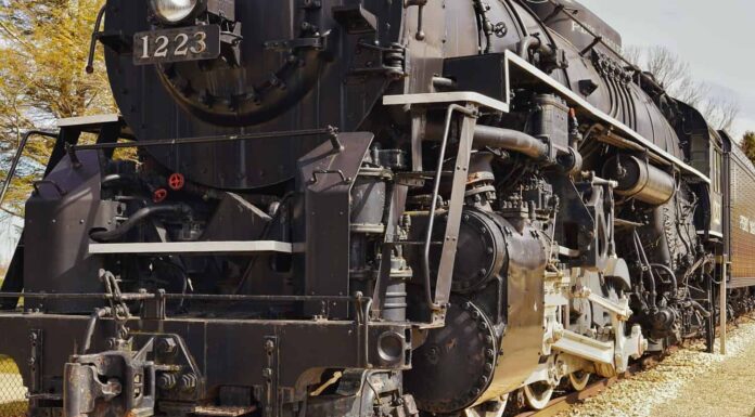 Vecchia stazione ferroviaria nel Michigan 