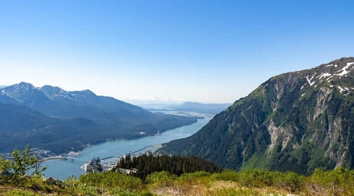 Vista dall'alto di Juneau - Alaska - Stati Uniti