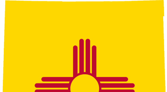 Mappa della bandiera del Nuovo Messico