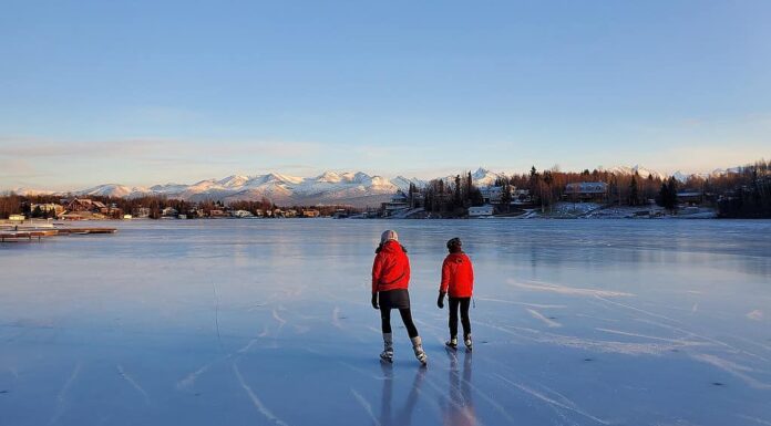 Campbell Lake è un lago artificiale formato nel 1958 che ogni anno offre eccellenti possibilità di pattinaggio sul ghiaccio.