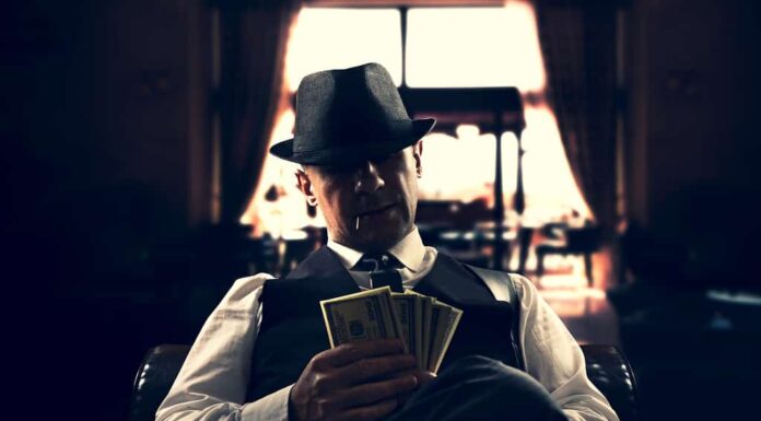 gangster mafioso italiano d'epoca negli anni '30 a New York