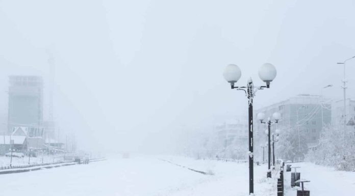 Yakutsk, in Siberia, è la città più fredda del mondo.