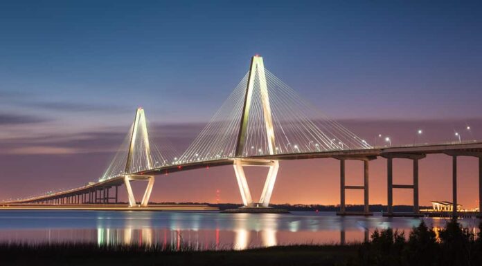 Charleston, Carolina del Sud, Arthur Ravenel Jr. Ponte strallato sul fiume Cooper