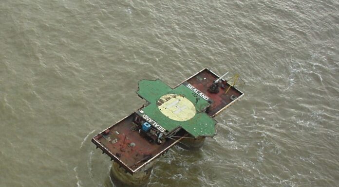Sealand dall'alto