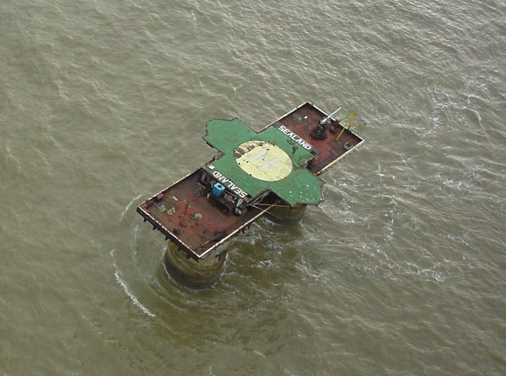 Sealand dall'alto
