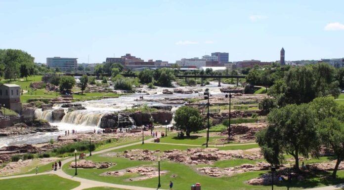 Parco delle cascate Sioux Falls SD