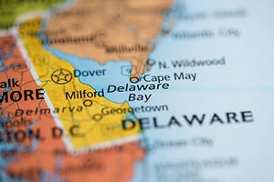Baia del Delaware.  Delaware.  Stati Uniti d'America
