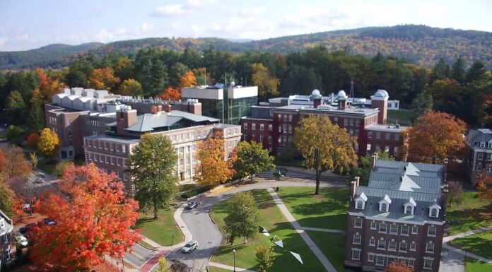 Dartmouth College - Una vista dell'East Campus dalla Baker Tower