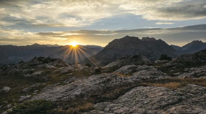 Alba nel deserto di Hunter-Fryingpan
