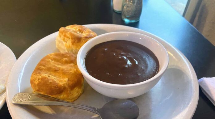 Salsa al cioccolato con biscotti