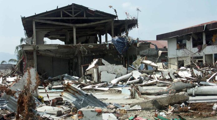 tsunami in Indonesia