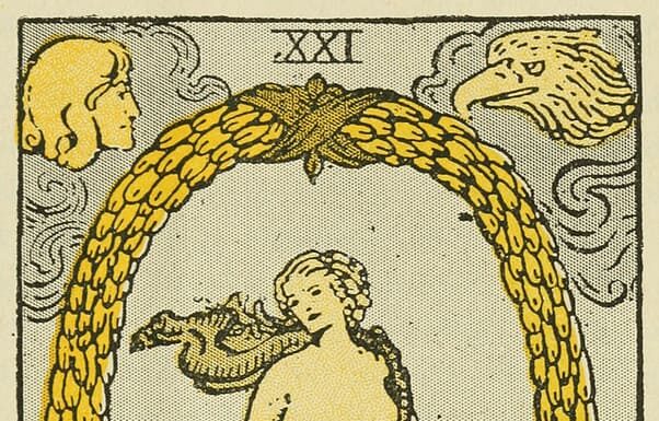 la carta dei tarocchi del mondo