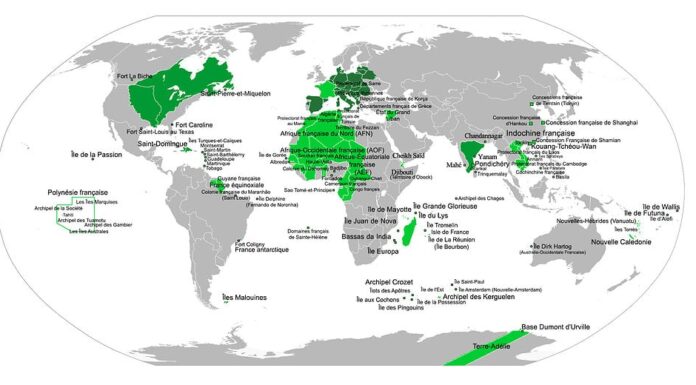 Tutte le colonie francesi.  L'impero francese.