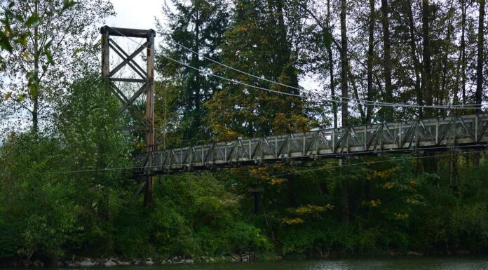 Un esempio di ponte sospeso pedonale