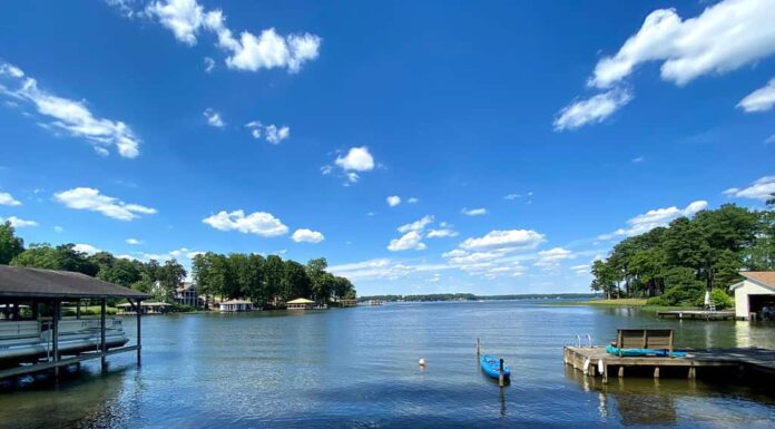 vista panoramica del lago Gaston