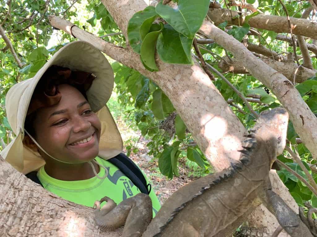 Quest'isola deserta è ora un rifugio per le iguane