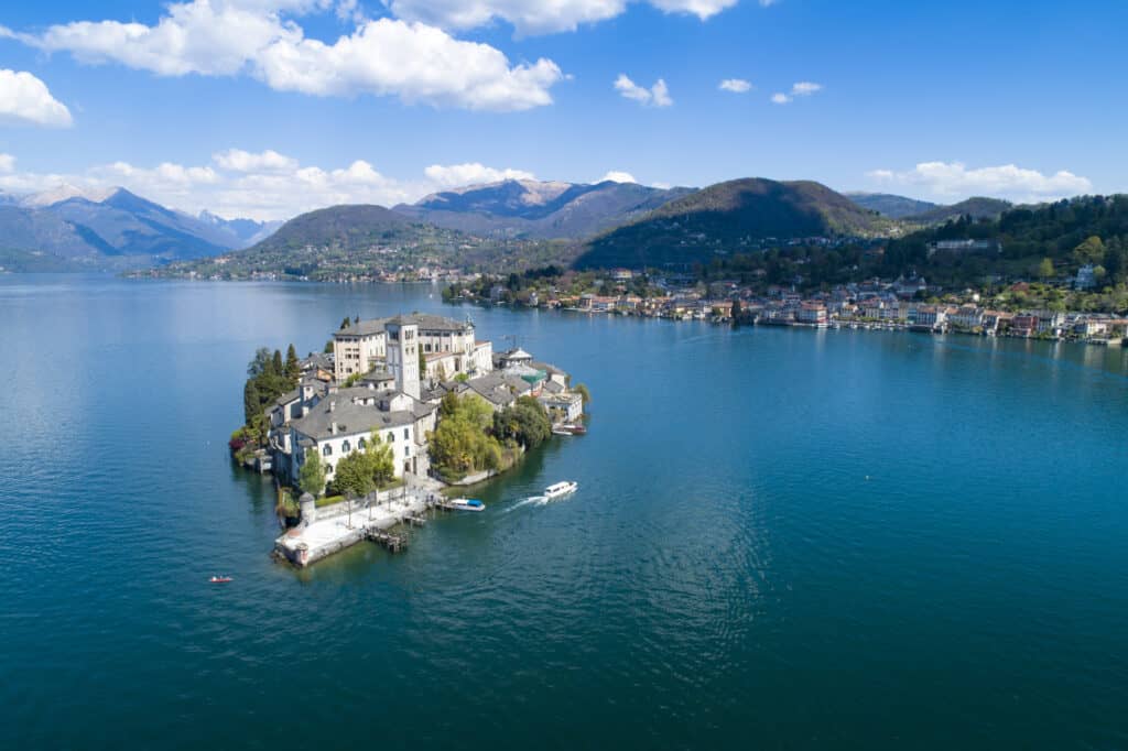 Lago d'Orta in Italia