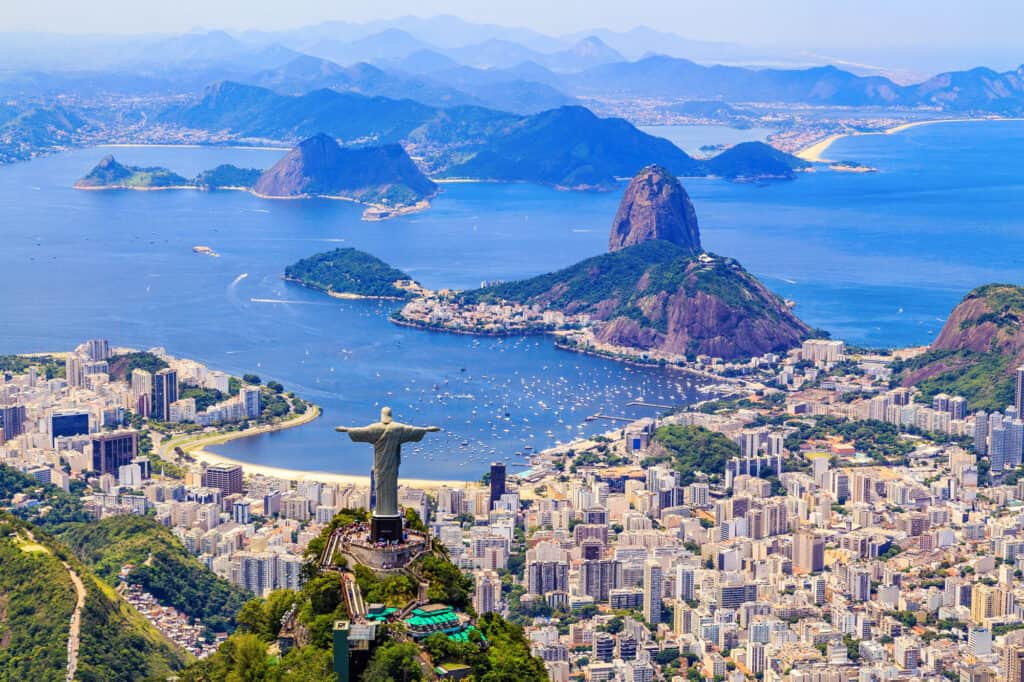 Rio de Janeiro, Brasile, Cristo Redentore, Città, Corcovado