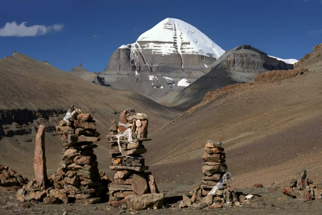 Parete sud del monte Kailash