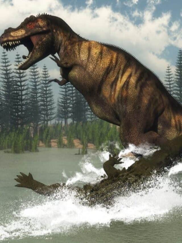 Crocodile Bite Force - Deinosuchus attacca un dinosauro