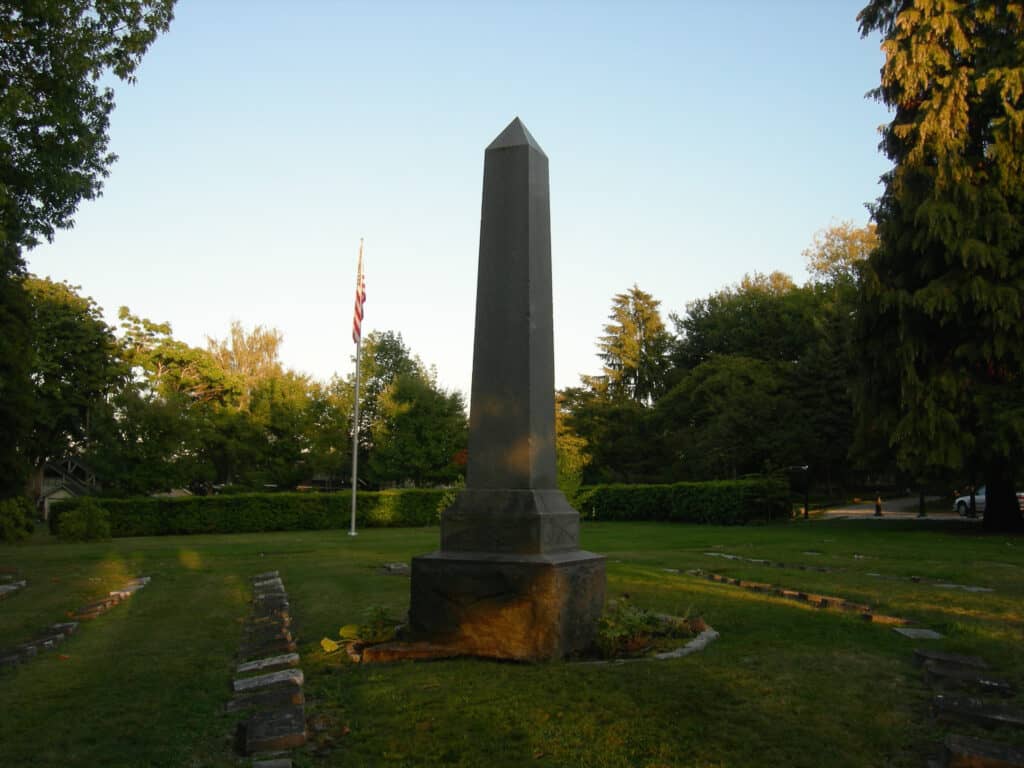   Parco del cimitero del Grande Esercito della Repubblica, Capitol Hill, Seattle, Washington.