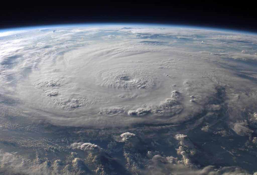 L'uragano Katrina visto dallo spazio