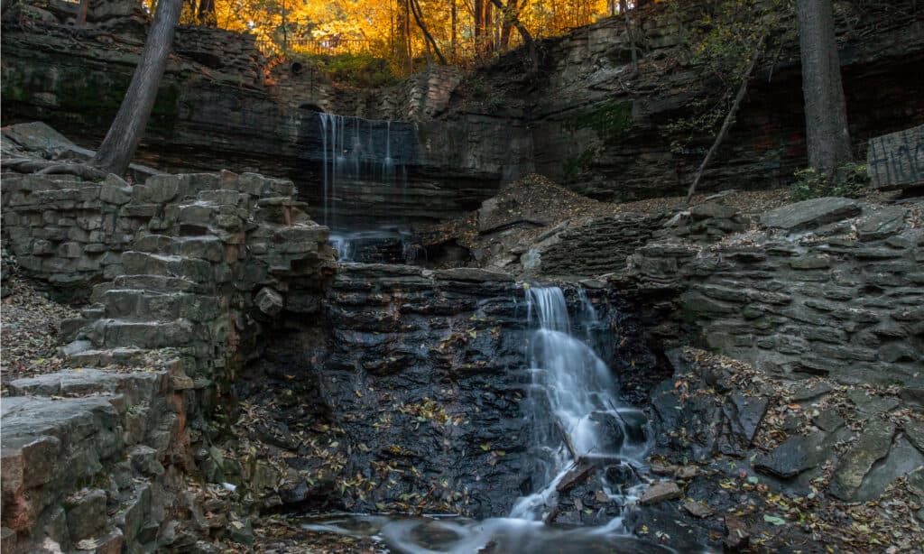 Cascate nascoste a St. Paul, Minnesota