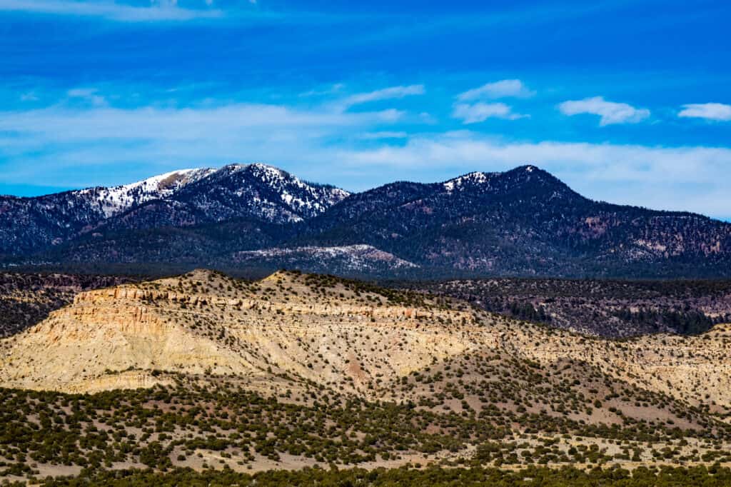 Mount Taylor da Cubero, New Mexico