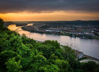 Quanto è largo il fiume Ohio nel suo punto più largo?
