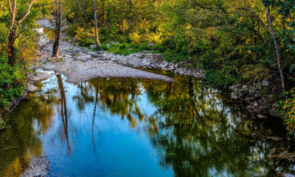 Crooked Creek Water Way In Arkansas