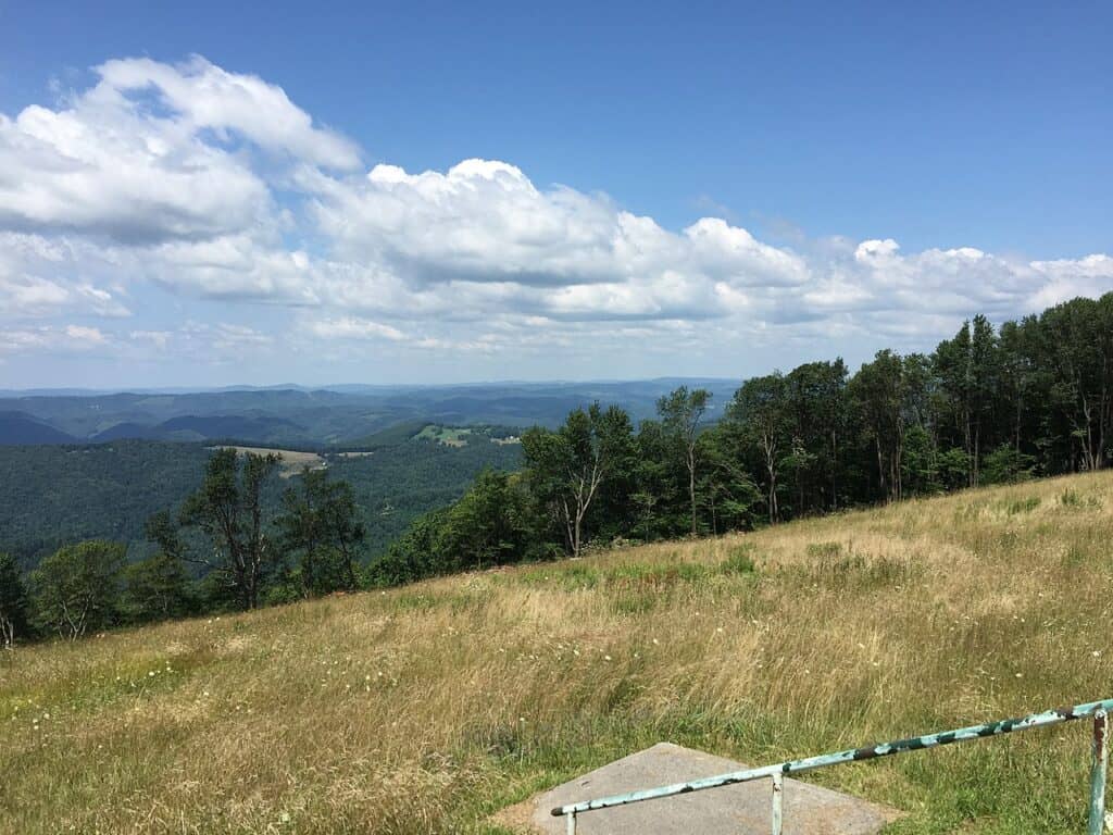 La spina dorsale della montagna West Virginia